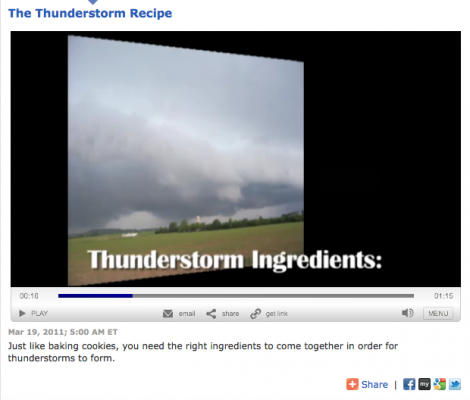 link to video of Ingredients of a Thunderstorm from Accu Weather