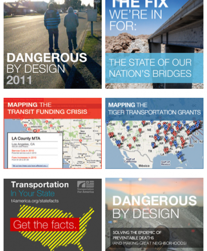 interactive features on Transportation for America