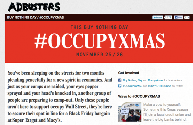 adbusters.org/campaigns buy nothing day screengrab